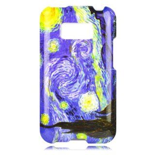 Cell Phone Case Cover Skin for LG LS696 Optimus Elite / Optimus M+ (Starry Night)   Sprint,Virgin Mobile,MetroPCS Cell Phones & Accessories