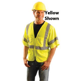 OccuNomix OccuLux® High Visibility Orange Short Sleeve Mesh Vest With