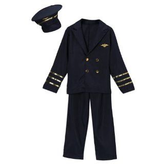 Navy Deluxe Pilot Costume Size 4/6 Toys & Games