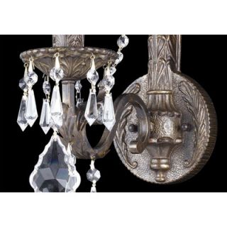 Crystorama Regis 1 Light Candle Wall Sconce