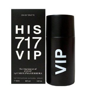 His 717 Vip 3.4oz EDT Men Spray by Royal Fragrance  Eau De Toilettes  Beauty