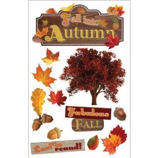 Paper House 3 D Sticker Fall Into Autumn   Furnitureanddecor