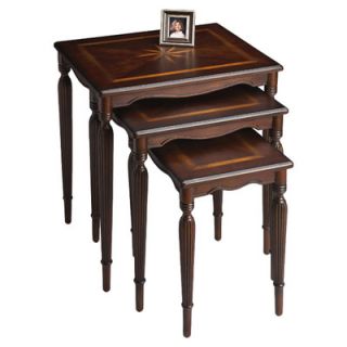 Butler Plantation Cherry 3 Piece Nesting Tables