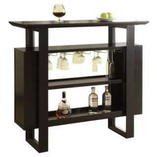 Monarch Specialties Inc. Bar Unit with Bottle and Glass Storage