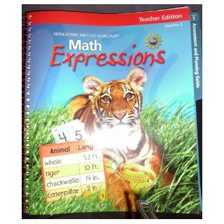 Math Expressions Level 2, Teacher Edition, Volume 2 Fuson 9780547473536 Books