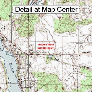 USGS Topographic Quadrangle Map   Angola West, Indiana (Folded/Waterproof)  Outdoor Recreation Topographic Maps  Sports & Outdoors