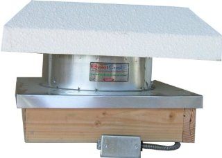 Flat Roof Mount Exhaust Fan With Curb, Moves 2245 CFM   Built In Household Ventilation Fans  