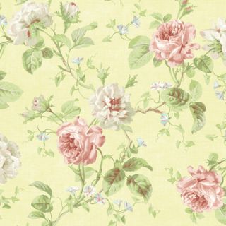 Brewster Home Fashions Willow Cottage Rose Trail Wallpaper in Pale