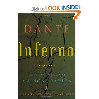Inferno Dante Alighieri, Gustave Dore, Anthony Esolen 9780679642619 Books