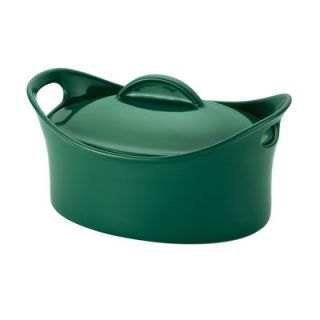 Rachael Ray Stoneware 4.25 Qt. Covered Oval Casserole