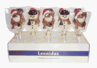 Leonidas Belgian Chocolates Christmas Chocolate Lollipops  Suckers And Lollipops  Grocery & Gourmet Food