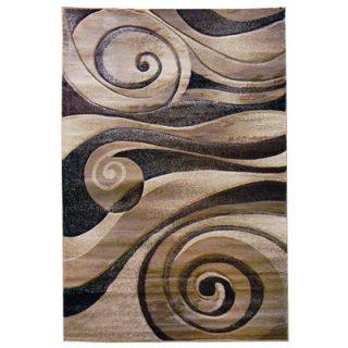 DonnieAnn Company Sculpture Champaign Abstract Swirl Rug