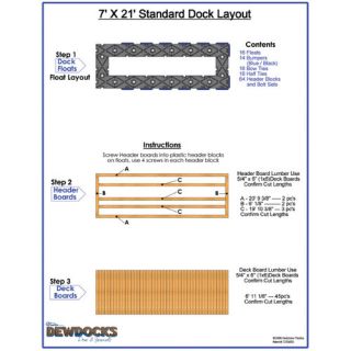 DewDocks   USA 84 x 252 Standard Dock Layout