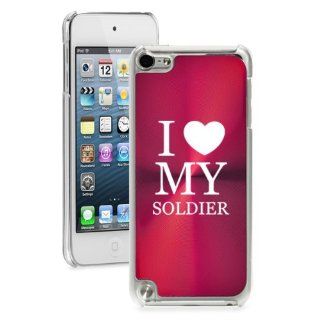 Apple iPod Touch 5th Generation Red 5B702 hard back case cover Love my Soldier Cell Phones & Accessories