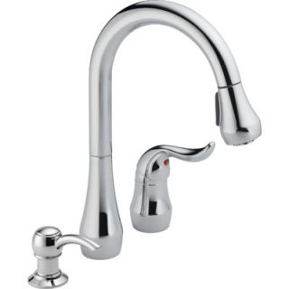 Peerless Faucets Single Handle Widespread Pull Down Kitchen Faucet