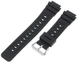 Timex Men's Q7B721 Resin Sport 18mm Black Replacement Watchband Watch Band Watches