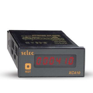 Selec XC410 CU Totalizers Counter, 36mm x 72mm Size, 6 Digit LED, CE Certified, 85 to 270V AC/DC Precision Measurement Products