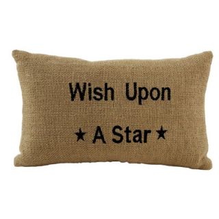 IHF Home Decor Burlap Star Wish Accessory Pillow