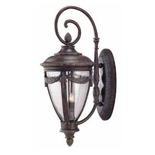 Savoy House KP 5 704 Renaissance 5 Light Outdoor Wall Sconce from the Aeropolis Collection, Bark / Gold   Wall Porch Lights  