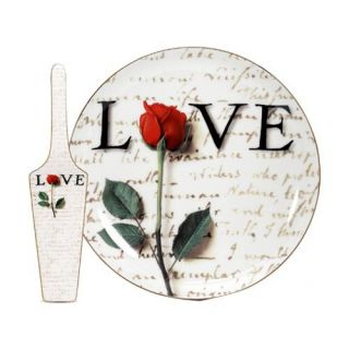 Love Letters Cake Plate and Server