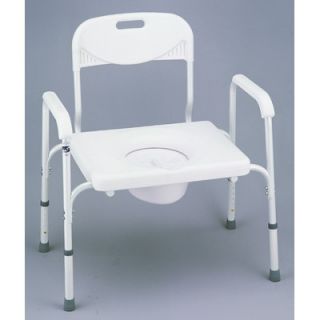 Nova Ortho Med, Inc. Heavy Duty Commode with Back and Extra Wide Seat