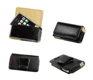 Cellet Apple iPhone, Blackberry 8300 Curve, Motorola Q9m & etc. Black Horizontal Noble Case Cell Phones & Accessories