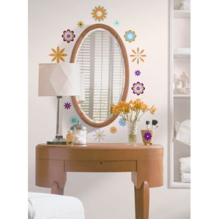 room mates 61 piece graphic flowers peel and stick