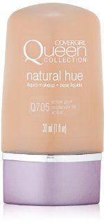 CoverGirl Queen Collection Liquid Makeup Foundation, Amber Glow 705, 1.0 Ounce Bottles (Pack of 2)  Beauty