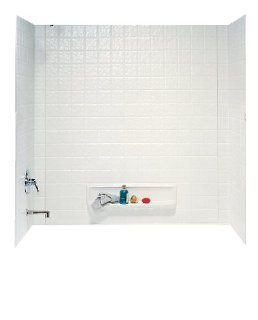 Swanstone TI 3 010 Veritek Three Panel Tub Wall Kit, White Finish   Bathtub Walls And Surrounds  