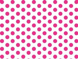 Hot Pink & White Polka Dot Tissue Paper   20" x 30"   24 XL Sheets 