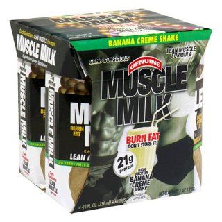 CytoSport Muscle Milk Ready to Drink Shake, Banana Creme, 11 Ounce Boxes in 4 Count Packages (Pack of 6) Health & Personal Care