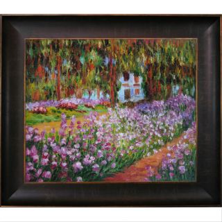 Monet Artists Garden at Giverny Hand Painted Oil on Canvas Wall Art