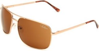 Cole Haan Women's C 725 61 Square Sunglasses,Gold Frame/Brown Lens,One Size Shoes