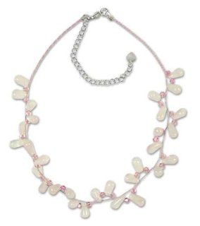 Rose quartz choker, 'Autumnal Dew'   Handcrafted Beaded Rose Quartz Necklace Choker Necklaces Jewelry