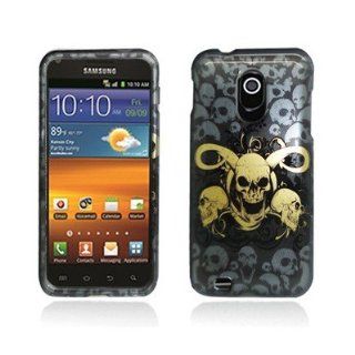 FOR SAMSUNG GALAXY S2 EPIC TOUCH 4G D710 (SPRINT) HARD CASE COVER YELLOW SKULL [In Casesity Retail Packaging] 