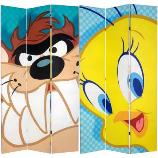 Oriental Furniture Tall Double Sided Tweety and Taz Canvas Room