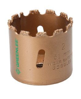 Greenlee 725 2 Carbide Grit Hole Saw, 2 Inch   Hole Saw Arbors  