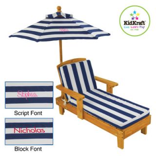 KidKraft Personalized Chaise with Umbrella