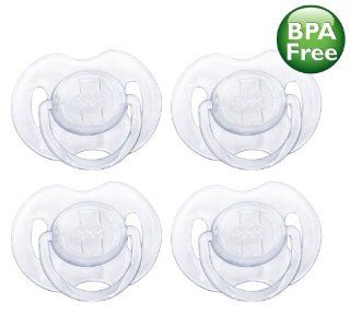 Philips Avent 0 6 Months BPA Free Translucent Newborn Pacifier   4 Pack (Clear)  Baby Pacifiers  Baby