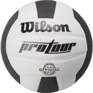 WILSON Pro Tour Indoor Volleyball   Size Official, White/black
