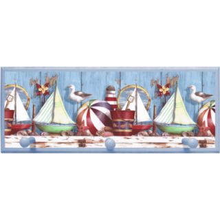 Illumalite Designs Ships Wall Plaque with Wooden Pegs