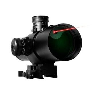 Vism 3X42 CBT Series Red Laser Prismatic Riflescope   Mil Dot Reticle VCBTRM342G  Rifle Scopes  Sports & Outdoors