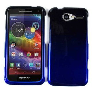 Cell Phone Snap on Case Cover For Motorola Electrify M Xt901    Two Tone Solid Shiny Color Cell Phones & Accessories