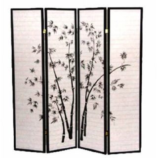 Wildon Home ® 4 Panel Bamboo Shoji Screen