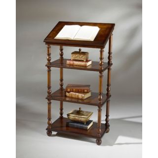 Plantation Cherry Library Stand with Three Shelves