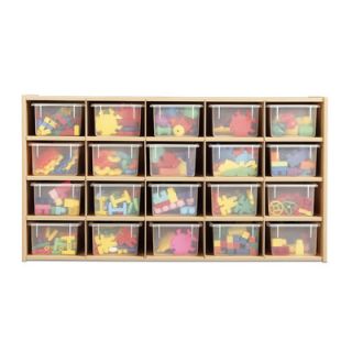 Young Time 20 Tray Storage Cubbie with Clear Trays