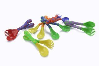 Nuby 4 Pack Spoon and Fork, Colors May Vary New Born, Baby, Child, Kid, Infant  Infant And Toddler Socks  Baby