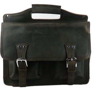 Vagabond Traveler Professional Easy Access Leather Laptop Briefcase