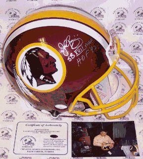 John Riggins Autographed Helmet   Authentic  Sports Related Collectibles  Sports & Outdoors