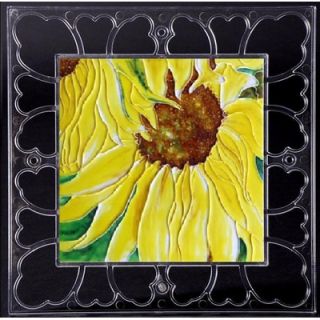 EnVogue 12 x 12 Frame   Sunflowers Art Tile in Yellow